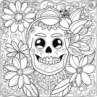 Pagina Para Colorir De Flores Mexicanas Vibrantes 53879-44897