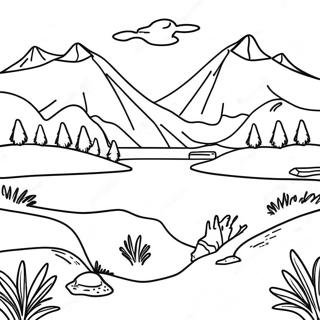 Pagina Para Colorir Da Paisagem Da Tundra 53888-44907