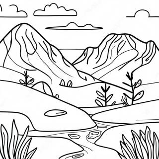 Pagina Para Colorir Da Paisagem Da Tundra 53888-44908