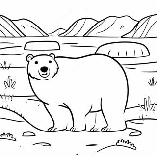 Animais Articos Na Tundra Pagina Para Colorir 53889-44913