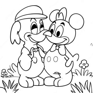 Pagina Para Colorir Do Donald E Daisy 53918-44931