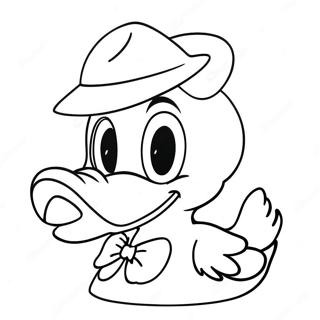 Pato Donald Com Um Chapeu Engracado Pagina Para Colorir 53919-44933