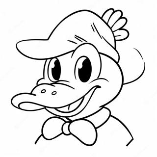 Pato Donald Com Um Chapeu Engracado Pagina Para Colorir 53919-44934