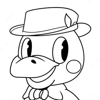 Pato Donald Com Um Chapeu Engracado Pagina Para Colorir 53919-44935