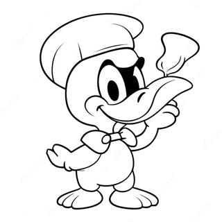 Pato Donald Com Um Chapeu Engracado Pagina Para Colorir 53919-44936