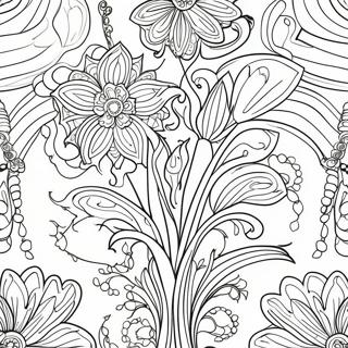 Pagina Para Colorir De Design Floral Art Nouveau 53938-44954