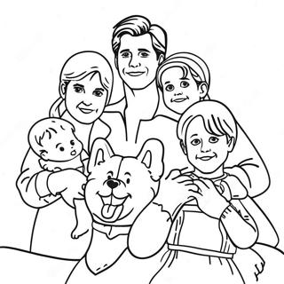 Pagina Para Colorir Da Familia Casa Cheia 53948-44947