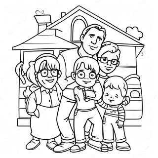 Pagina Para Colorir Da Familia Casa Cheia 53948-44948