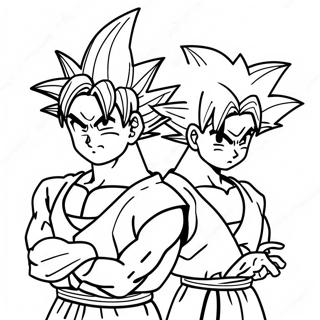 Pagina Para Colorir Do Goku E Gohan 53958-44959