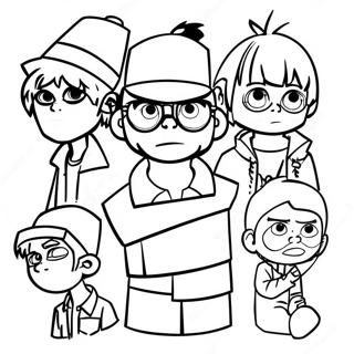 Pagina Para Colorir Dos Gorillaz 53998-44998