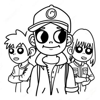 Pagina Para Colorir Dos Gorillaz 53998-45000