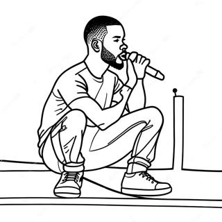 Pagina Para Colorir Do Frank Ocean Se Apresentando Ao Vivo 54029-45015