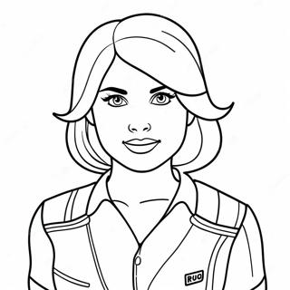 Pagina Para Colorir Da Aventura Do Personagem Do Filme Megan 54039-45030