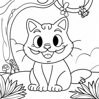 Pagina Para Colorir Do Gato De Cheshire Fantastico 5403-4326