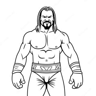 Pagina Para Colorir Wwe Em Grande Impressao 54058-45034