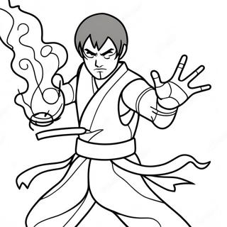 Zuko Páginas Para Colorir