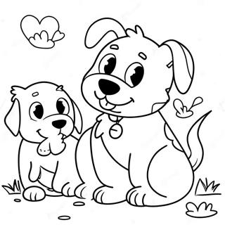 Pagina Para Colorir Do Ruff Ruff Brincando Com Amigos 54221-45157