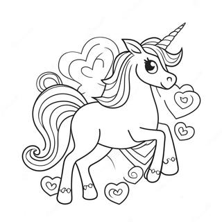 Pagina Para Colorir Do Unicornio De Dia Dos Namorados 54250-45179