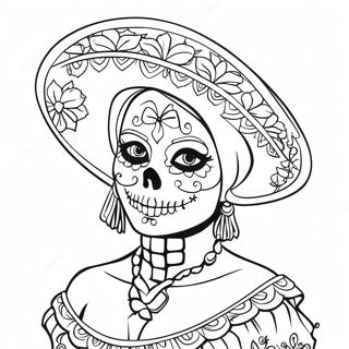 Pagina Para Colorir Da Catrina 54310-45219