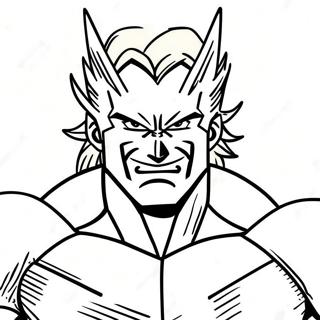 Pagina Para Colorir Do All Might Em Pose De Heroi 54321-45248