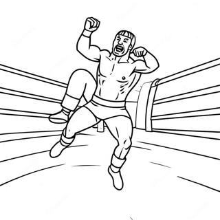 Pagina Para Colorir Lutador Da Wwe Pulando Sobre O Oponente 54381-45285