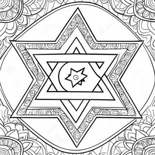 Pagina Para Colorir Da Estrela De Davi 5442-4356