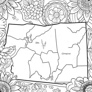 Pagina Para Colorir Mapa Do Estado De Oregon 54461-45336