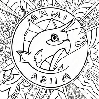 Pagina Para Colorir Logo Do Miami Marlins 54511-45374