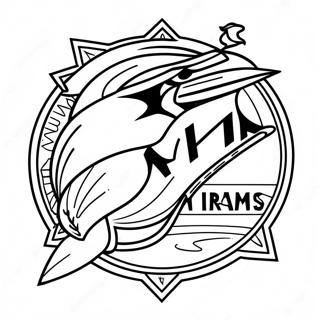 Pagina Para Colorir Logo Do Miami Marlins 54511-45376