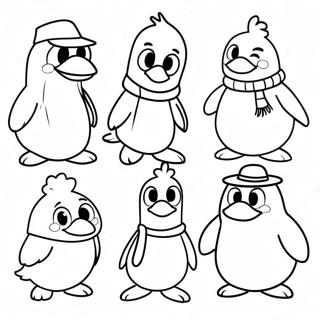 Pagina Para Colorir De Personagens Alegres Do Club Penguin 54602-45449