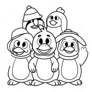 Pagina Para Colorir De Personagens Alegres Do Club Penguin 54602-45451