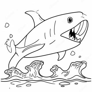 Pagina Para Colorir Do Salto Epico Do Megalodon 54622-45461