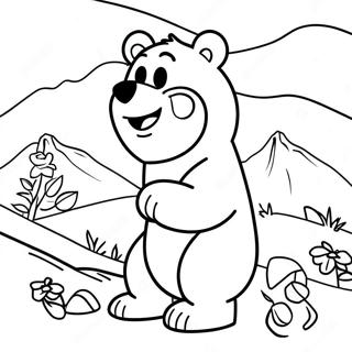 Pagina Para Colorir Do Grizzly E Os Lemmings 54641-45478