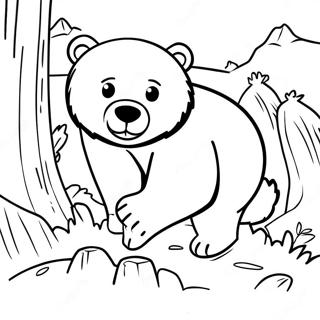 Pagina Para Colorir Da Aventura Do Grizzly O Urso E Os Lemmings 54642-45481