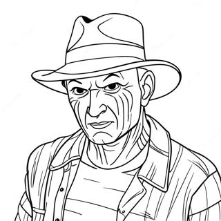 Pagina Para Colorir Do Freddy Krueger Assustador Nos Sonhos 54652-45489