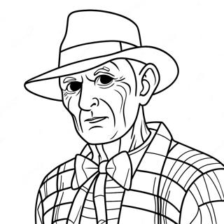 Pagina Para Colorir Do Freddy Krueger Assustador Nos Sonhos 54652-45491