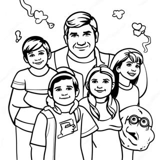 Pagina Para Colorir Aventura Da Familia Thundermans 54722-45546