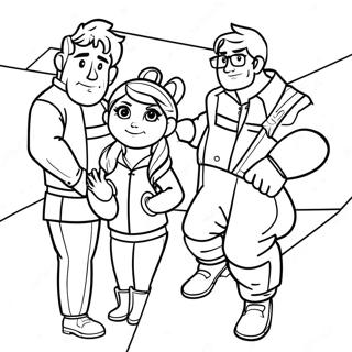 Pagina Para Colorir Aventura Da Familia Thundermans 54722-45548