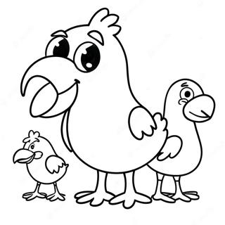 Pagina Para Colorir Do Big Bird Com Amigos 54782-45603