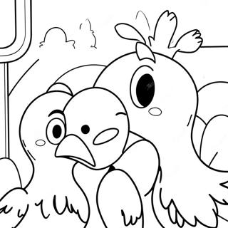 Pagina Para Colorir Do Big Bird Com Amigos 54782-45604