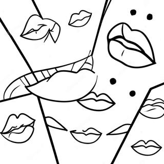 Pagina Para Colorir De Labios Pop Art 54801-45606