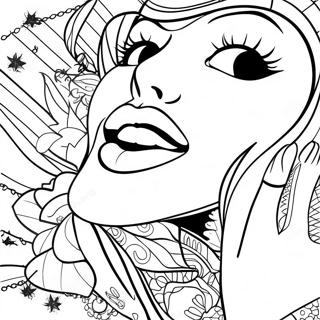 Pagina Para Colorir De Labios Pop Art 54801-45608