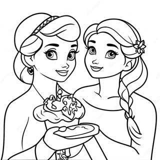 Pagina Para Colorir Da Festa De Aniversario Da Elsa E Anna 54842-45648