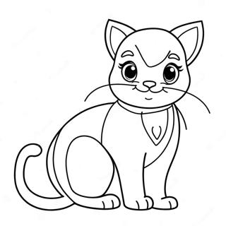 Pagina Para Colorir Da Gata Barbie 54891-45675