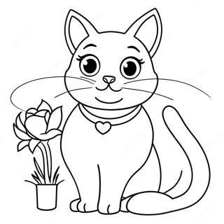 Pagina Para Colorir Da Gata Barbie 54891-45676