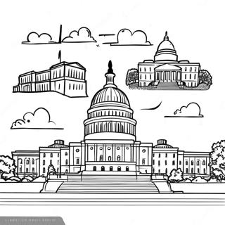 Pagina Para Colorir Marcos Iconicos De Washington Dc 54942-45721