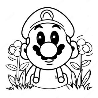 Pagina Para Colorir Do Mario Flor 54981-45750