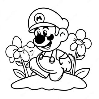 Pagina Para Colorir Do Mario Flor 54981-45751