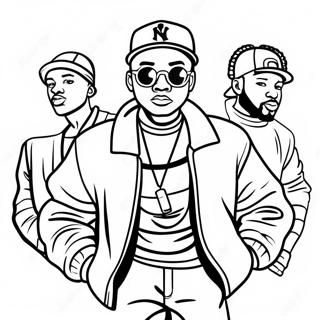 Pagina Para Colorir Do Hip Hop Dos Anos 90 55061-45811