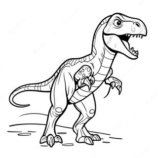 Pagina Para Colorir Do Indoraptor Feroz Em Acao 55092-45847